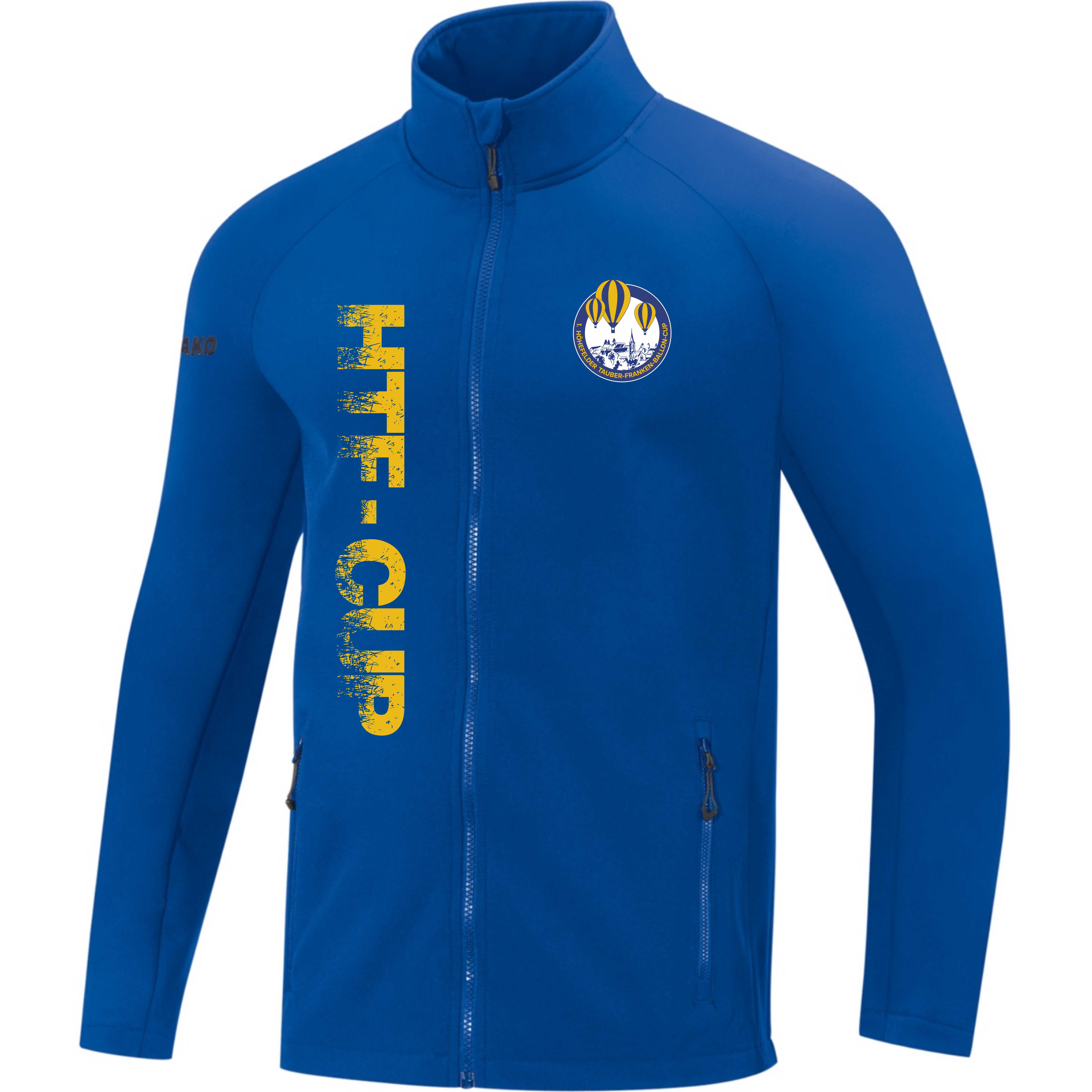 JAKO Softshelljacke Team "HTF-Cup" inkl. Beschriftung (Royalblau)