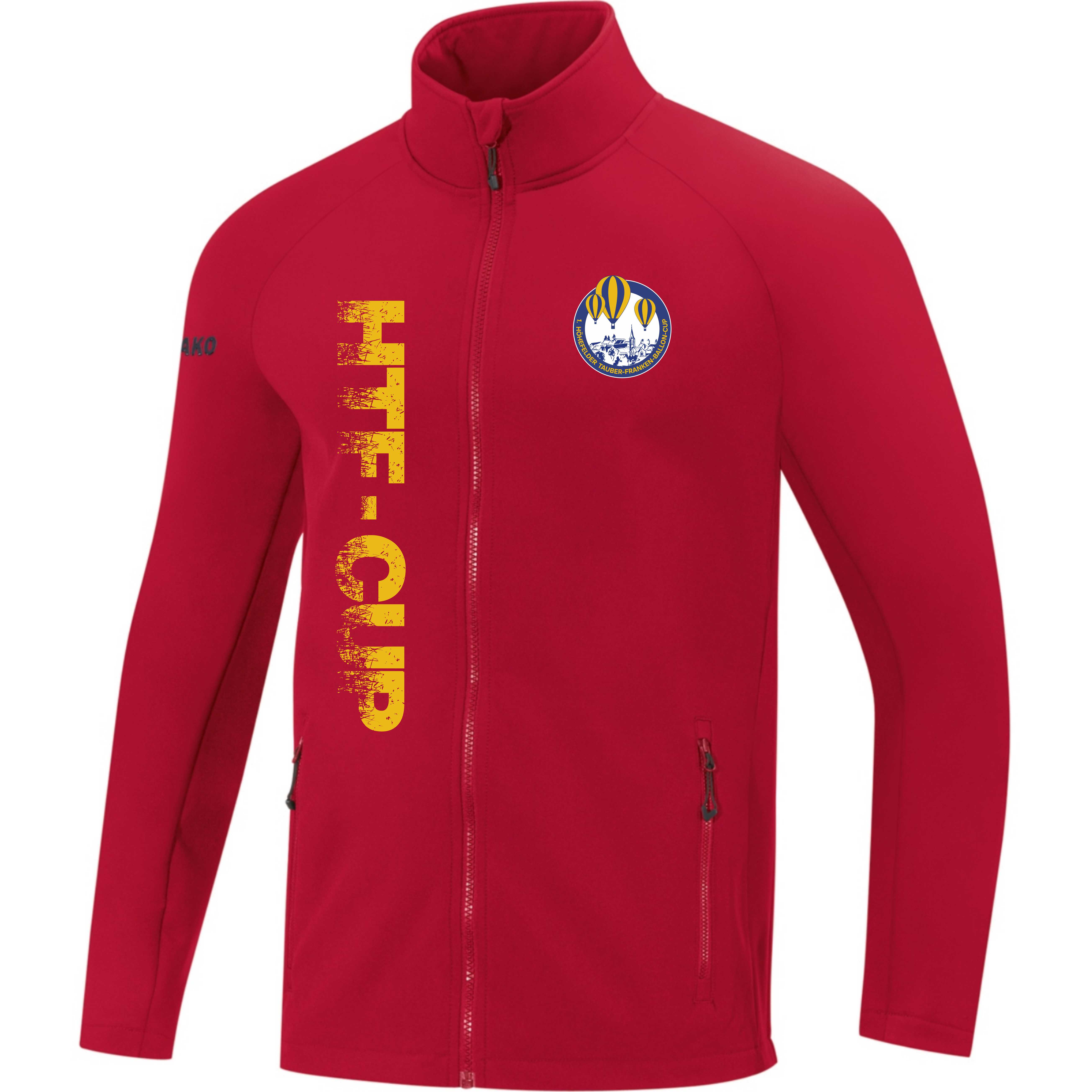 JAKO Softshelljacke Team "HTF-Cup" inkl. Beschriftung (Rot)