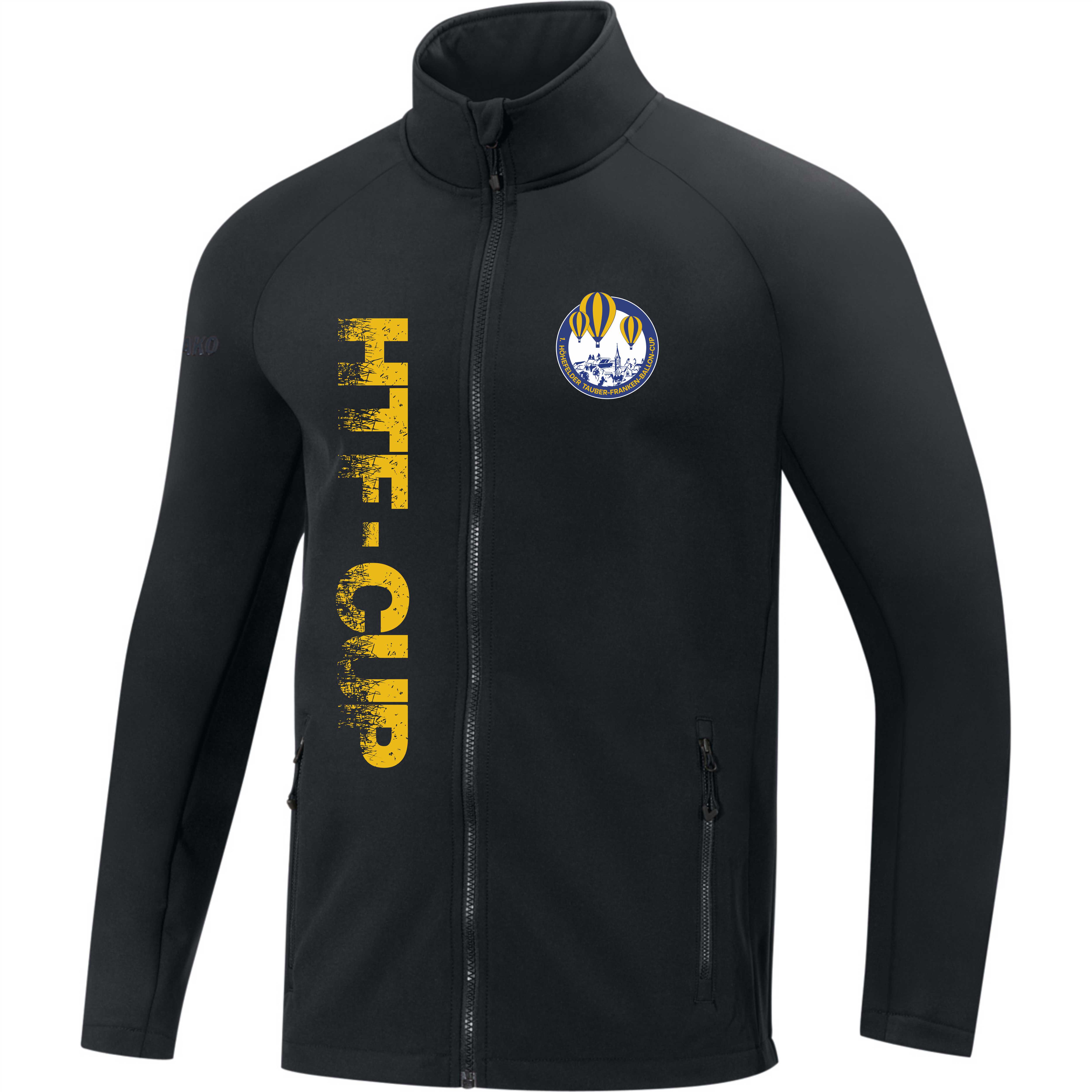 JAKO Softshelljacke Team "HTF-Cup" inkl. Beschriftung (Schwarz)
